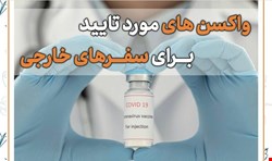 واکسن های مورد تایید برای سفرهای خارجی